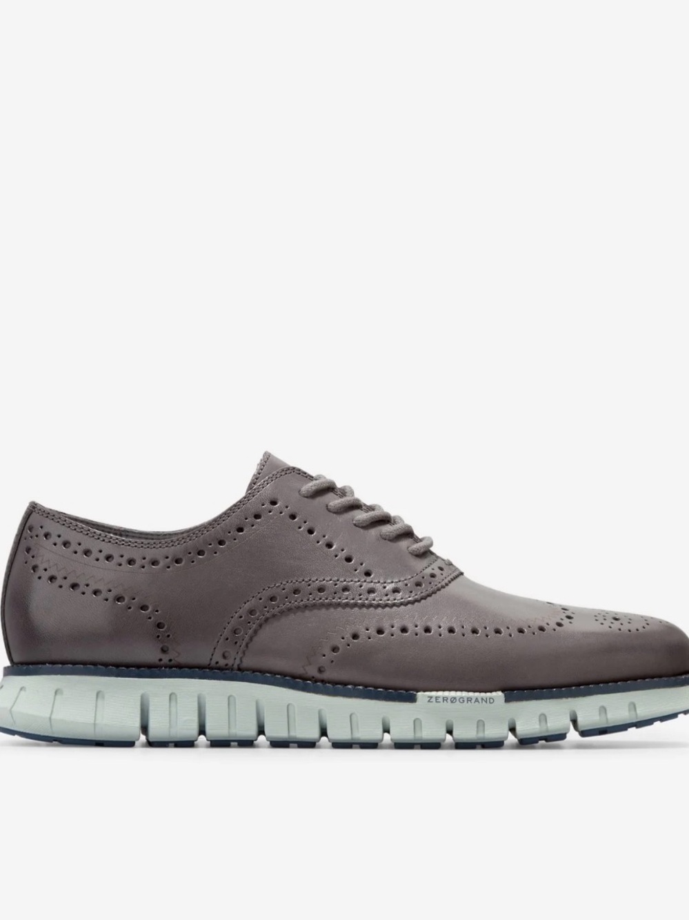 Cole Haan Men's shoes  Wingtip Derby brown light blue and white sole size 11.5